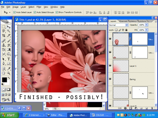 Creation of Female heads: Step 6